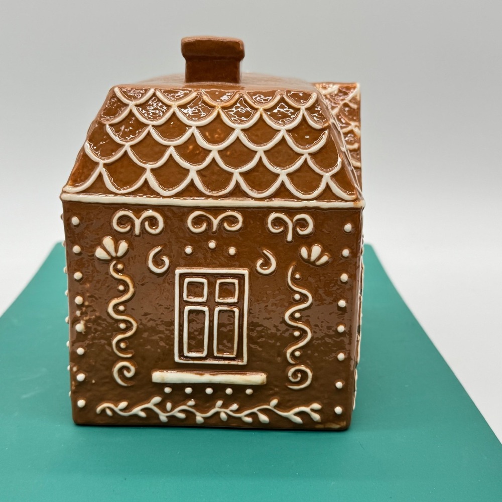 Retired St Nicholas Square Ceramic Gingerbread House Christmas Decor Kohl's - Picture 6 of 10